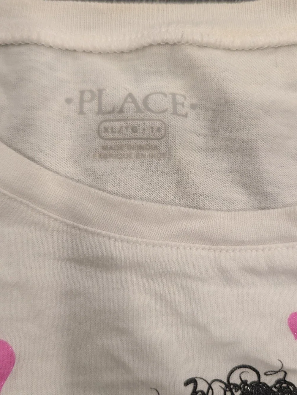 Girls White Graphic Tee with Pink Accents - Mother & Daughter I Love You More